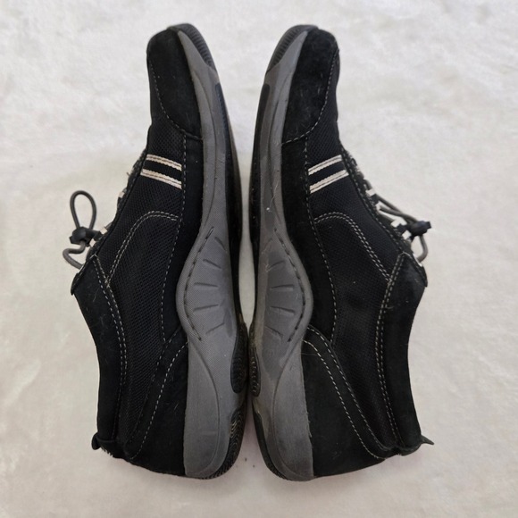 DANSKOS - Comfortable Walking Shoes Everyday Sneakers Black Suede Leather